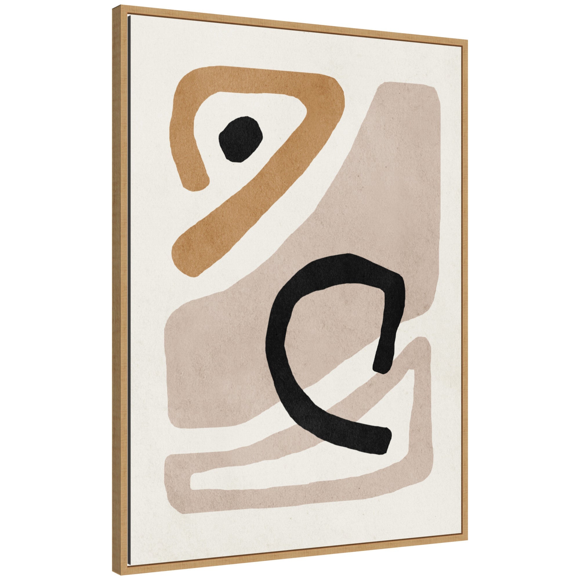 Neutral Abstract 1 - Framed Print